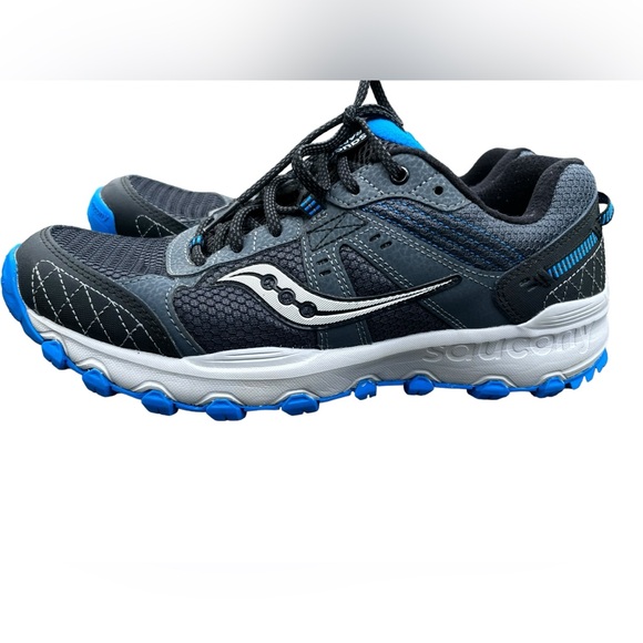 Saucony Rapture TR Size 8.5 Black Blue Gray - Picture 7 of 10